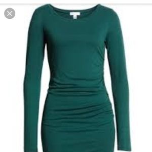 Leith Rutched long sleeve dress. never worn